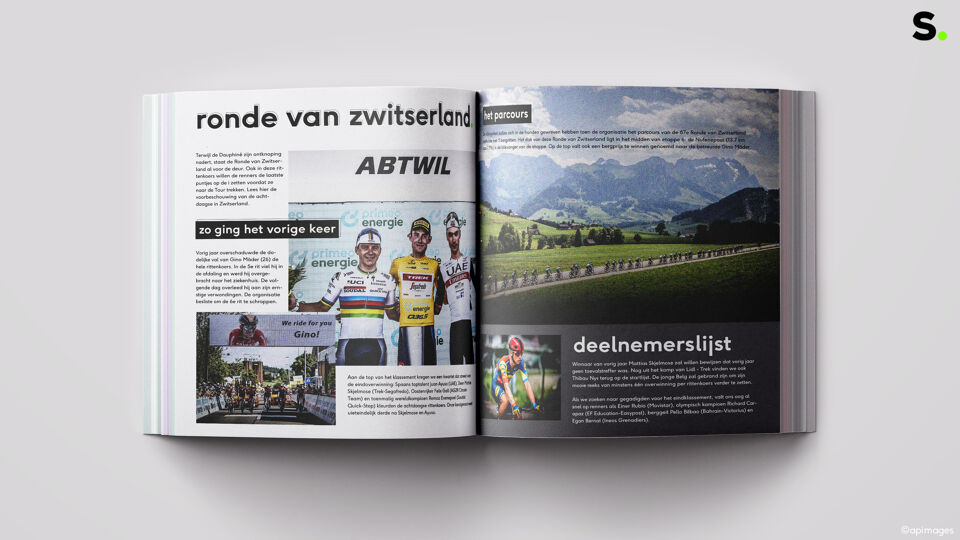 Zondag gaan we van start met de Ronde van Zwitserland.