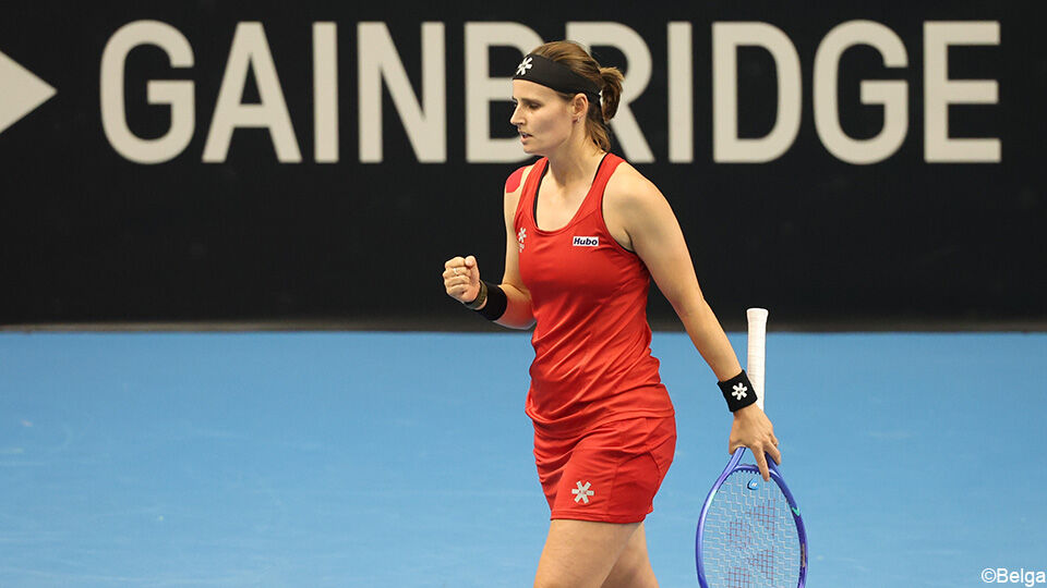 Aan de overkant stond de 35-jarige Alizé Cornet, ex-nummer 11 van de wereld.