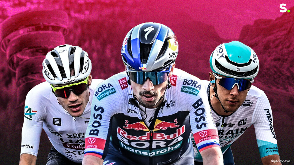 Juan Ayuso, Primoz Roglic en Antonio Tiberi